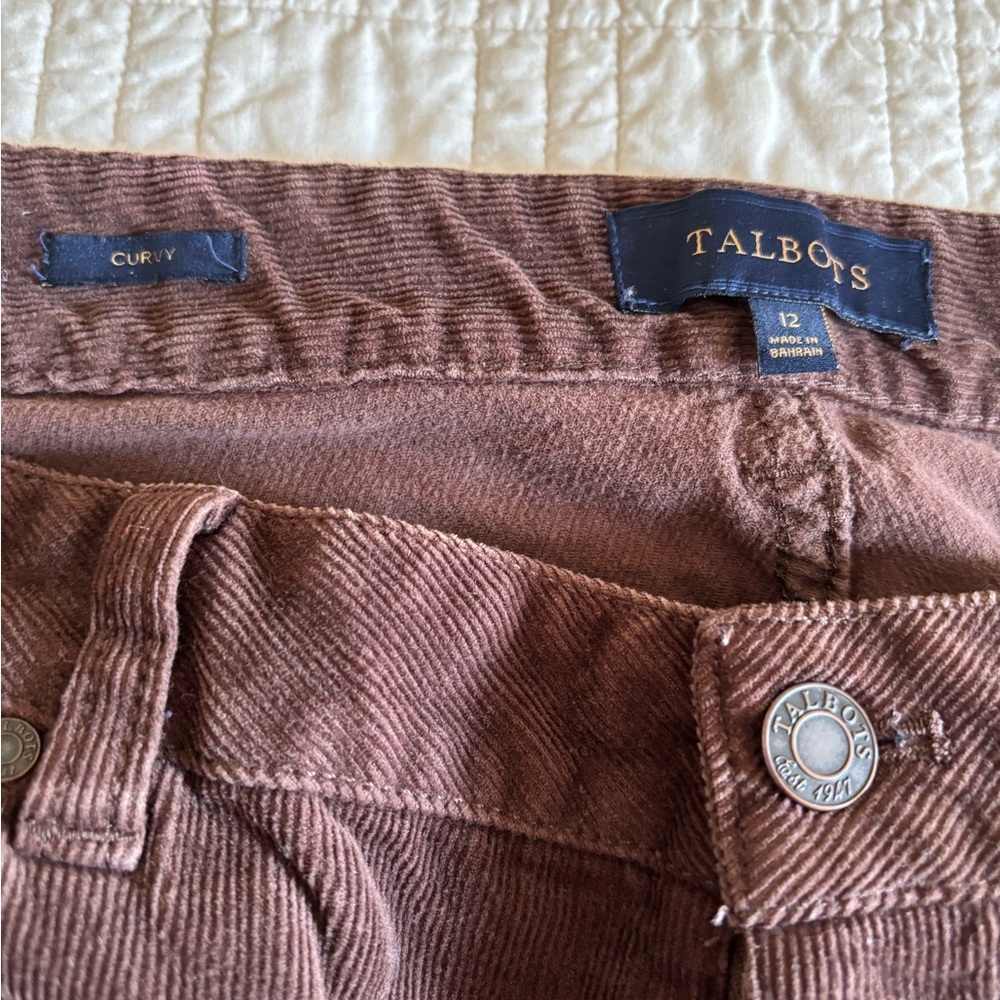 Talbots Women's Corduroy Jeans in Brown
